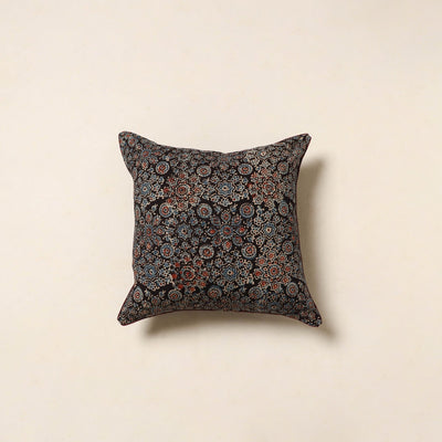 Black - cotton cushion cover 22 - handcrafted
