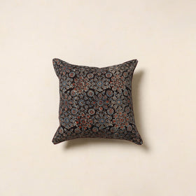 Black - cotton cushion cover 22 - handcrafted