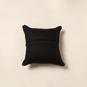 Black - cotton cushion cover 24 - handcrafted