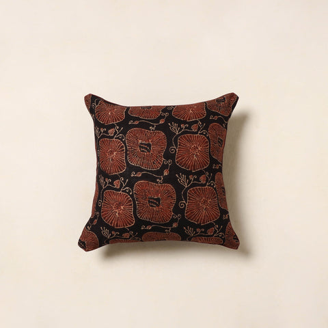 Black - cotton cushion cover 24 - handcrafted