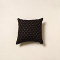 Black - cotton cushion cover 26 - handcrafted