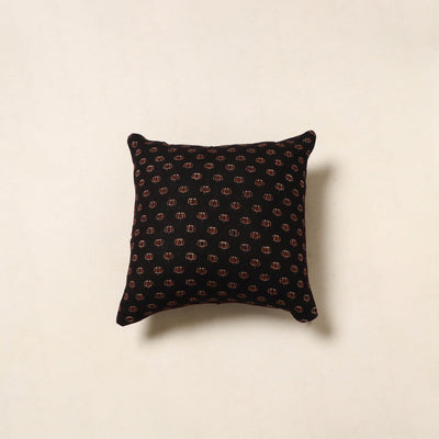 Black - cotton cushion cover 26 - handcrafted