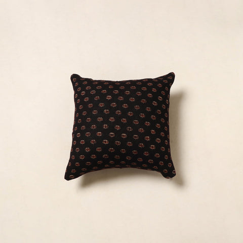 Black - cotton cushion cover 26 - handcrafted