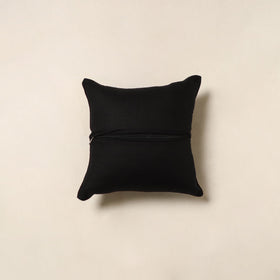 Black - cotton cushion cover 90 - handcrafted