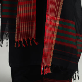 Buy Black Cotton Dharwad Kurta Set with Palazzo & Dupatta