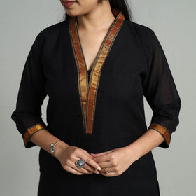 Buy Cotton Black Dharwad Kurta Set with Palazzo & Dupatta