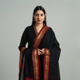 Buy Cotton Black Dharwad Kurta Set with Palazzo & Dupatta