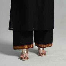 Buy Cotton Black Dharwad Kurta Set with Palazzo & Dupatta