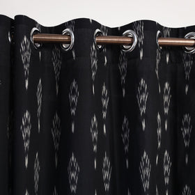 Buy Cotton Door Black Pochampally Ikat Curtain