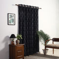 Buy Cotton Door Black Pochampally Ikat Curtain