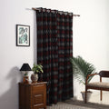  Cotton Door Black Pochampally Ikat Curtain