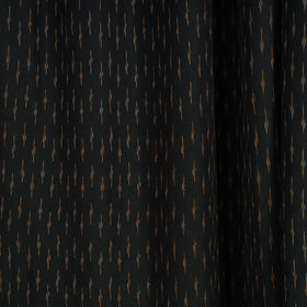 Black - cotton door pochampally ikat curtain (7 x 3 feet)