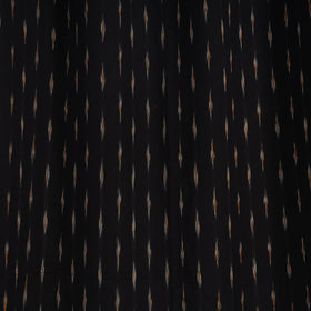 Black - cotton door pochampally ikat curtain (7 x 3 feet)