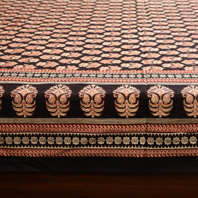 Black - cotton double bagru bed sheet set (108 x 90 in) 07