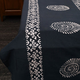 Black - cotton double hand batik bed sheet set 02