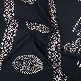 Black - cotton double hand batik bed sheet set 02
