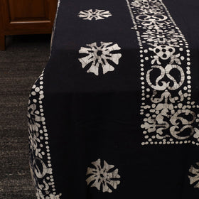 Black - cotton double hand batik bed sheet set 28