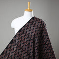  Black Block Print Cotton Ajrakh Fabric 