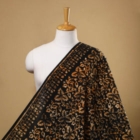  Cotton Black Hand Batik Print Fabric