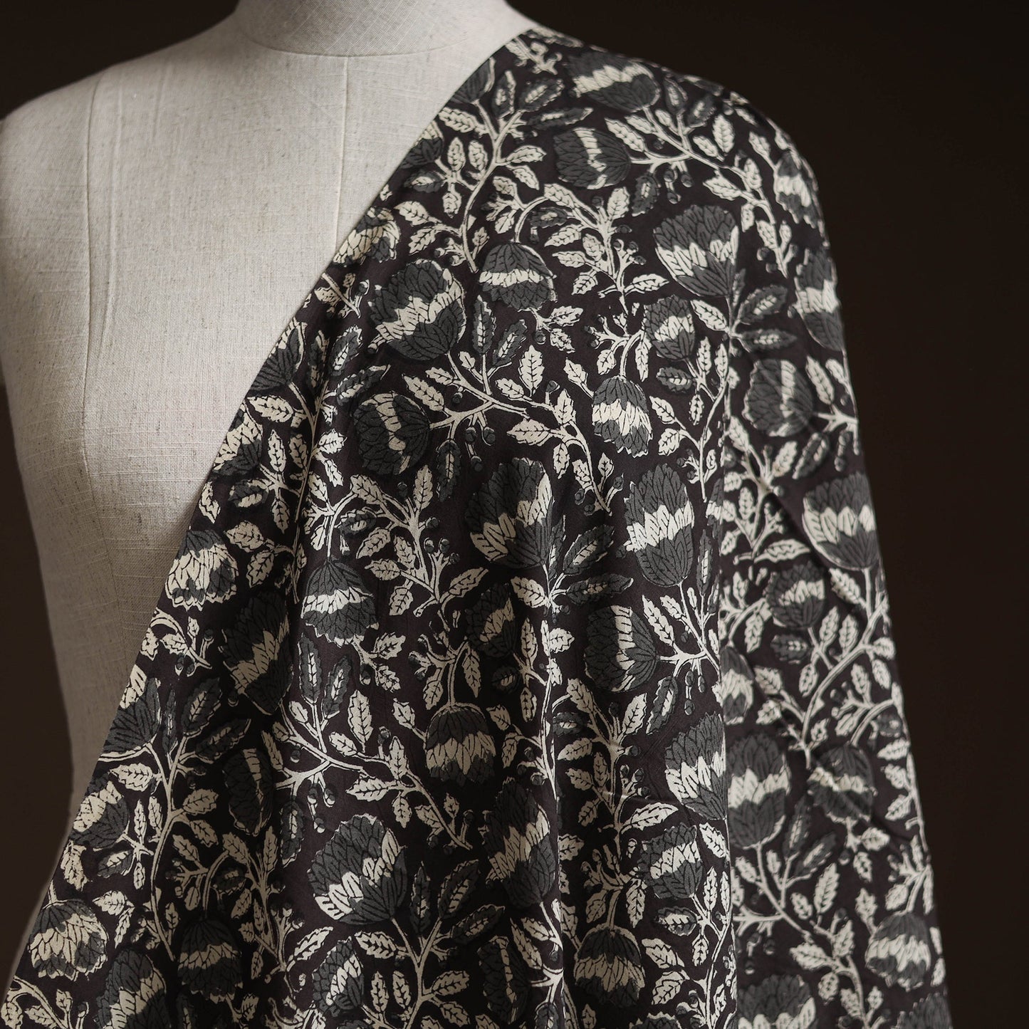 Cotton hand block sanganeri print fabric 21 - handcrafted