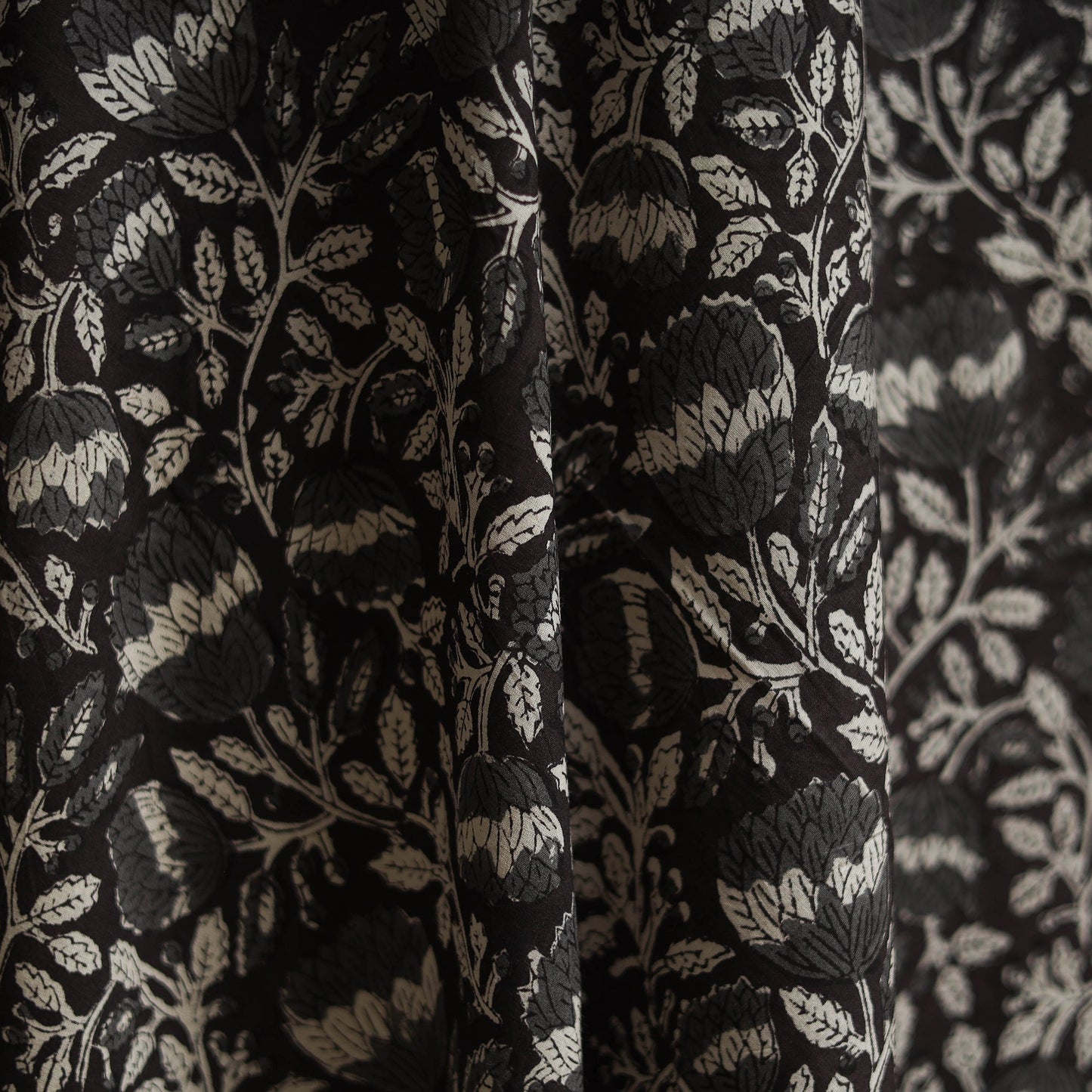 Cotton hand block sanganeri print fabric 21 - handcrafted