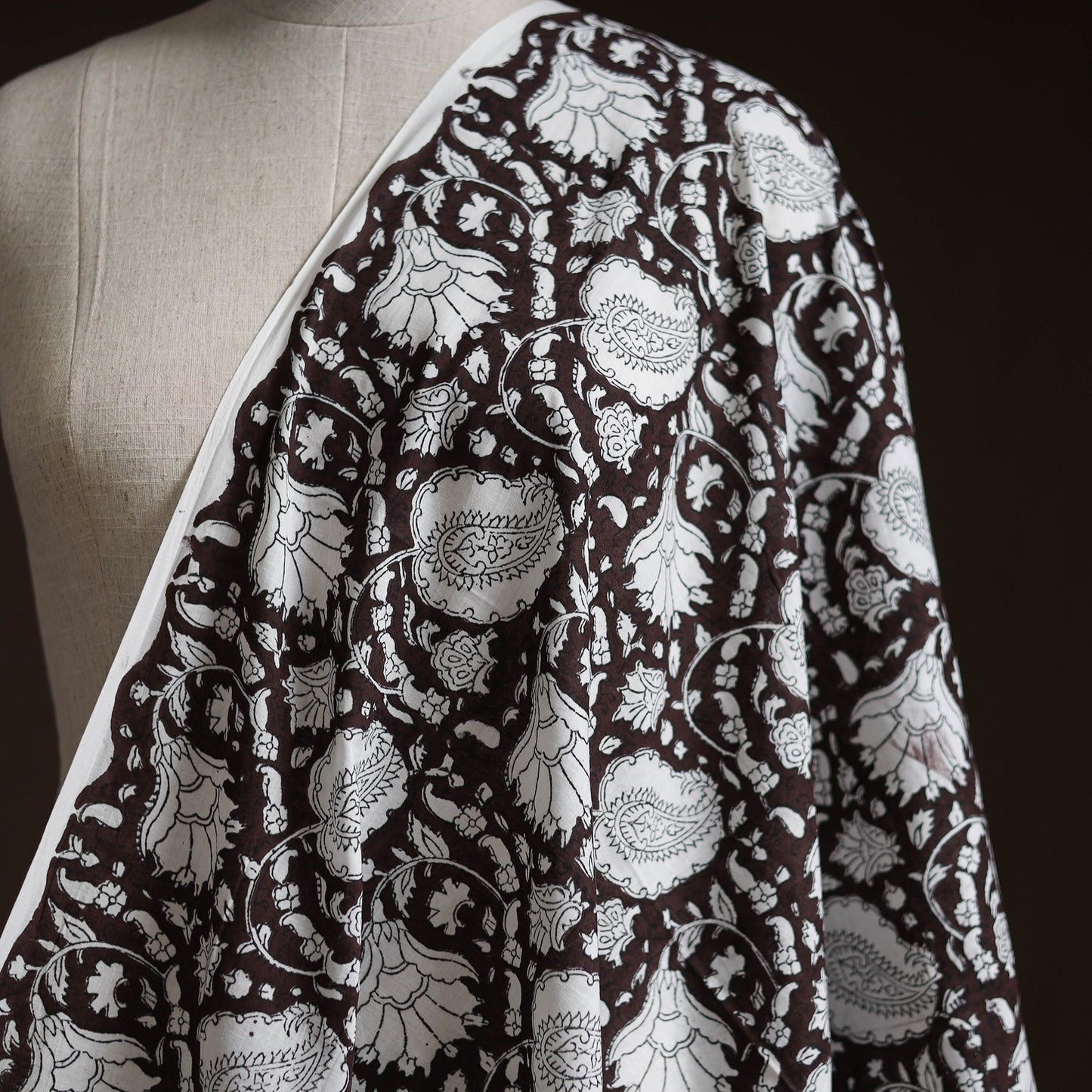 Cotton hand block sanganeri print fabric 24 - handcrafted