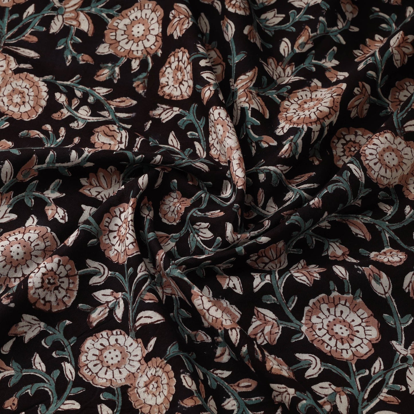 Cotton hand sanganeri fabric 25 - handcrafted