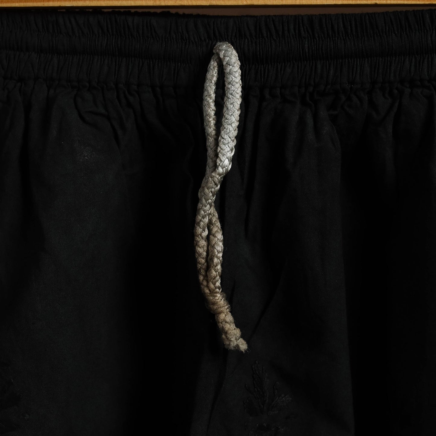 Black - cotton hand embroidery chikankari short 44