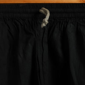 Buy Black Cotton Hand Embroidery Chikankari Short