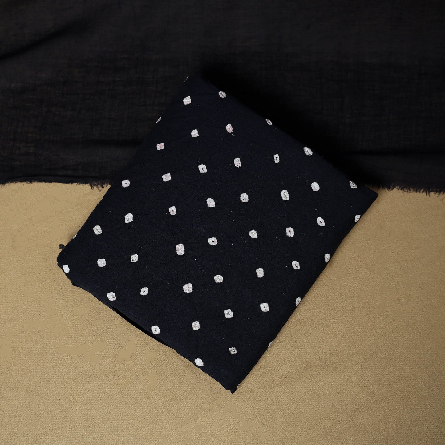 Pink - cotton hand kutch batik 3pc unstitched dress