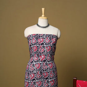 Pink - cotton hand kutch batik 3pc unstitched dress