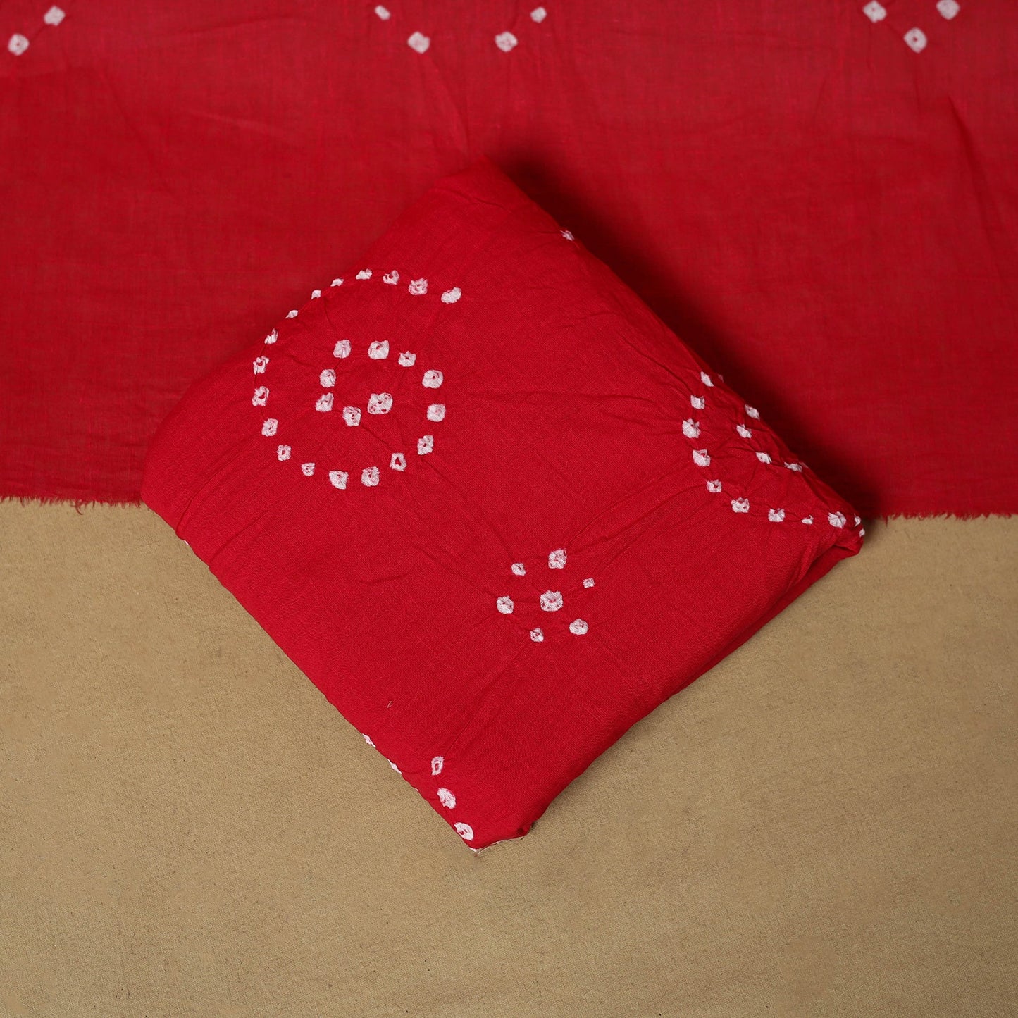 Pink - cotton hand kutch batik 3pc unstitched dress