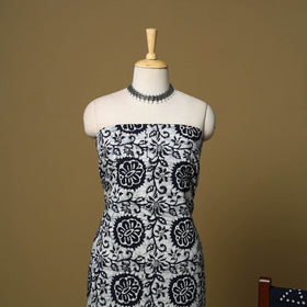 Pink - cotton hand kutch batik 3pc unstitched dress