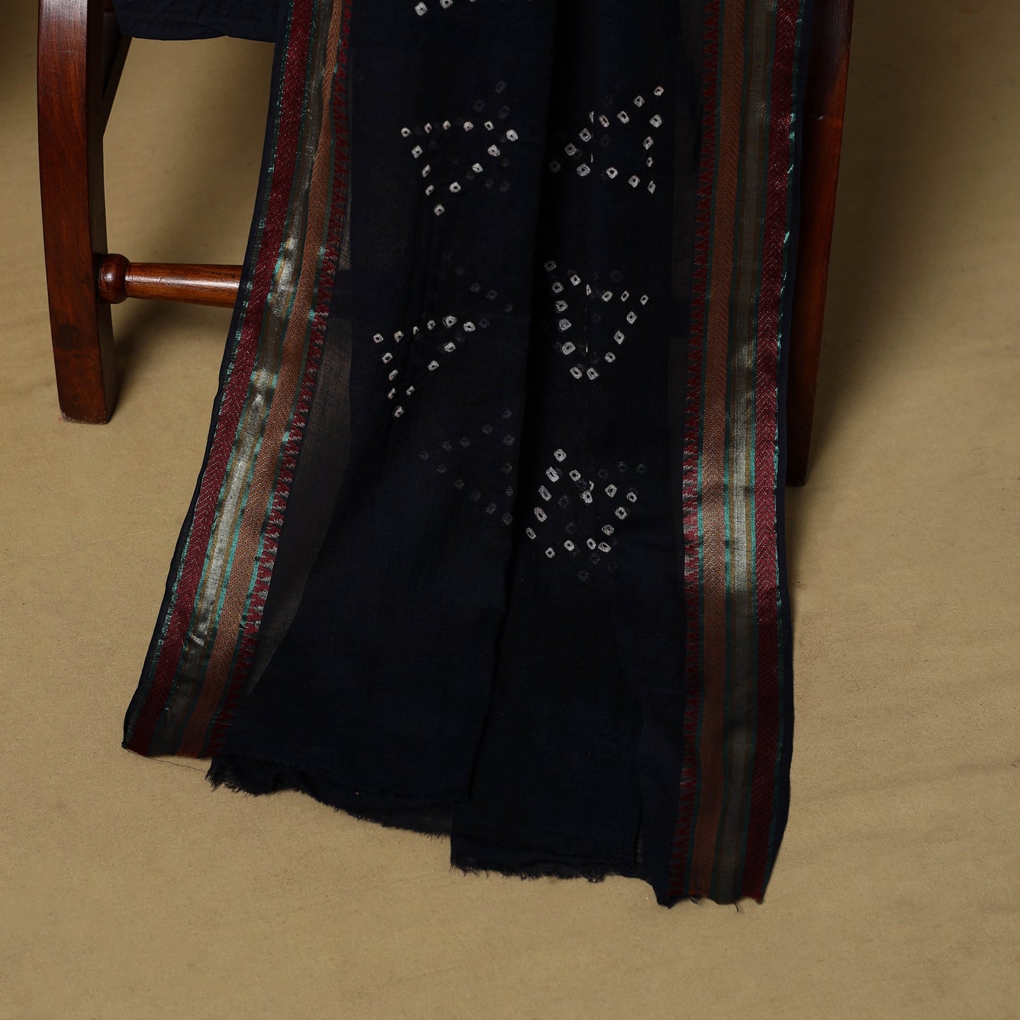 Pink - cotton hand kutch batik 3pc unstitched dress