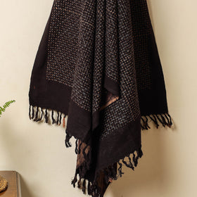 Buy Block Print Cotton Ajrakh Handloom Towel