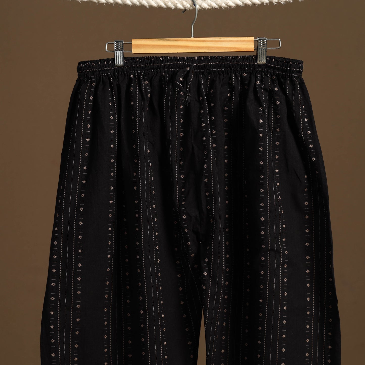 Black - cotton jacquard weave afghani salwar 13