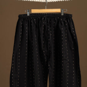 Black - cotton jacquard weave afghani salwar 13