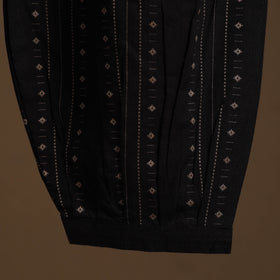 Black - cotton jacquard weave afghani salwar 13