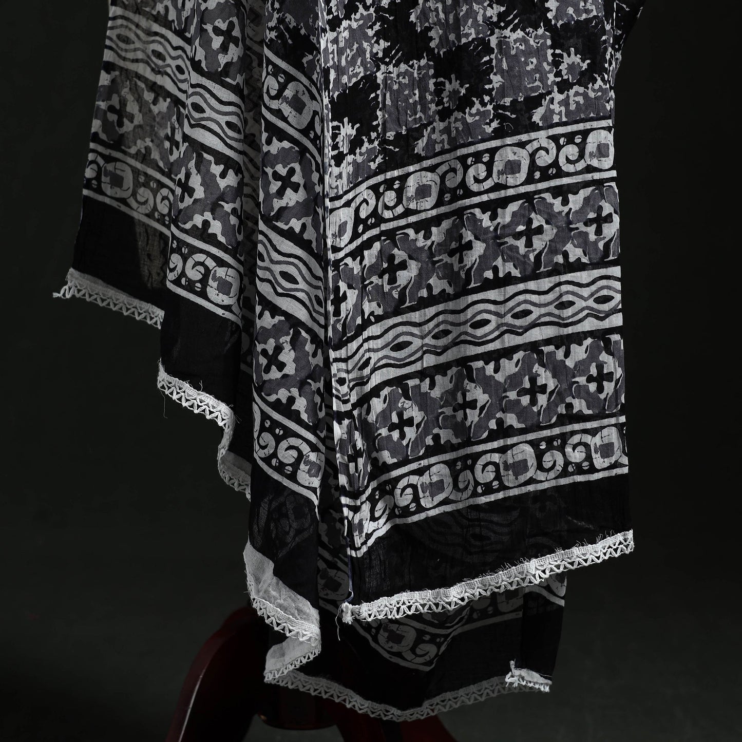 Cotton jaipur printed dupatta 04 - handcrafted