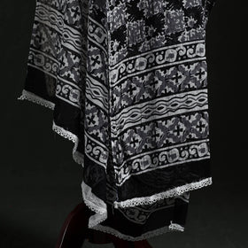 Cotton jaipur printed dupatta 04 - handcrafted
