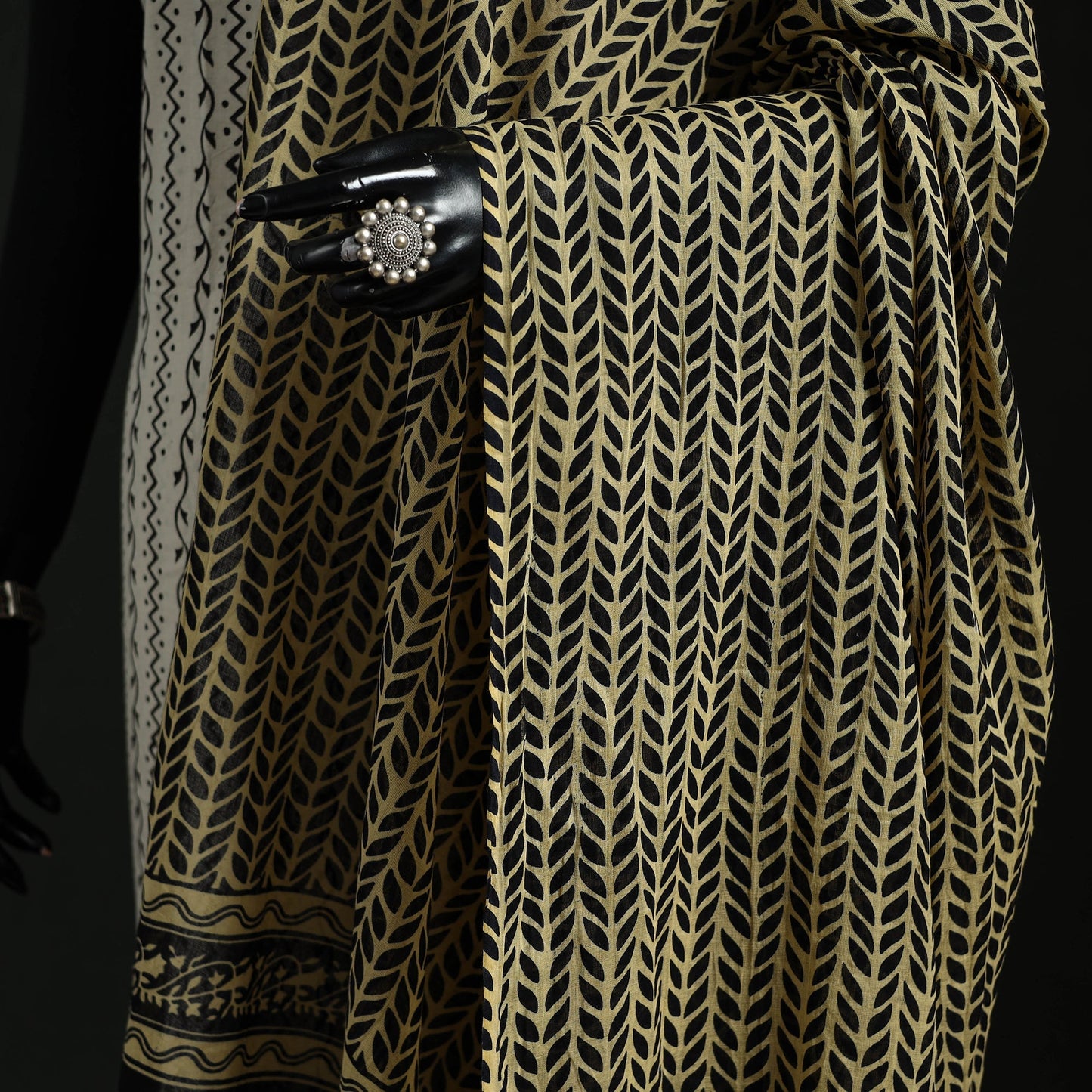 Cotton jaipur printed dupatta 08 - handcrafted
