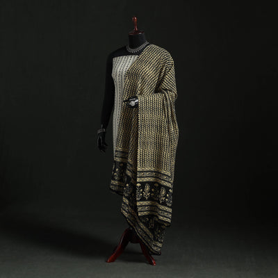 Cotton jaipur printed dupatta 08 - handcrafted