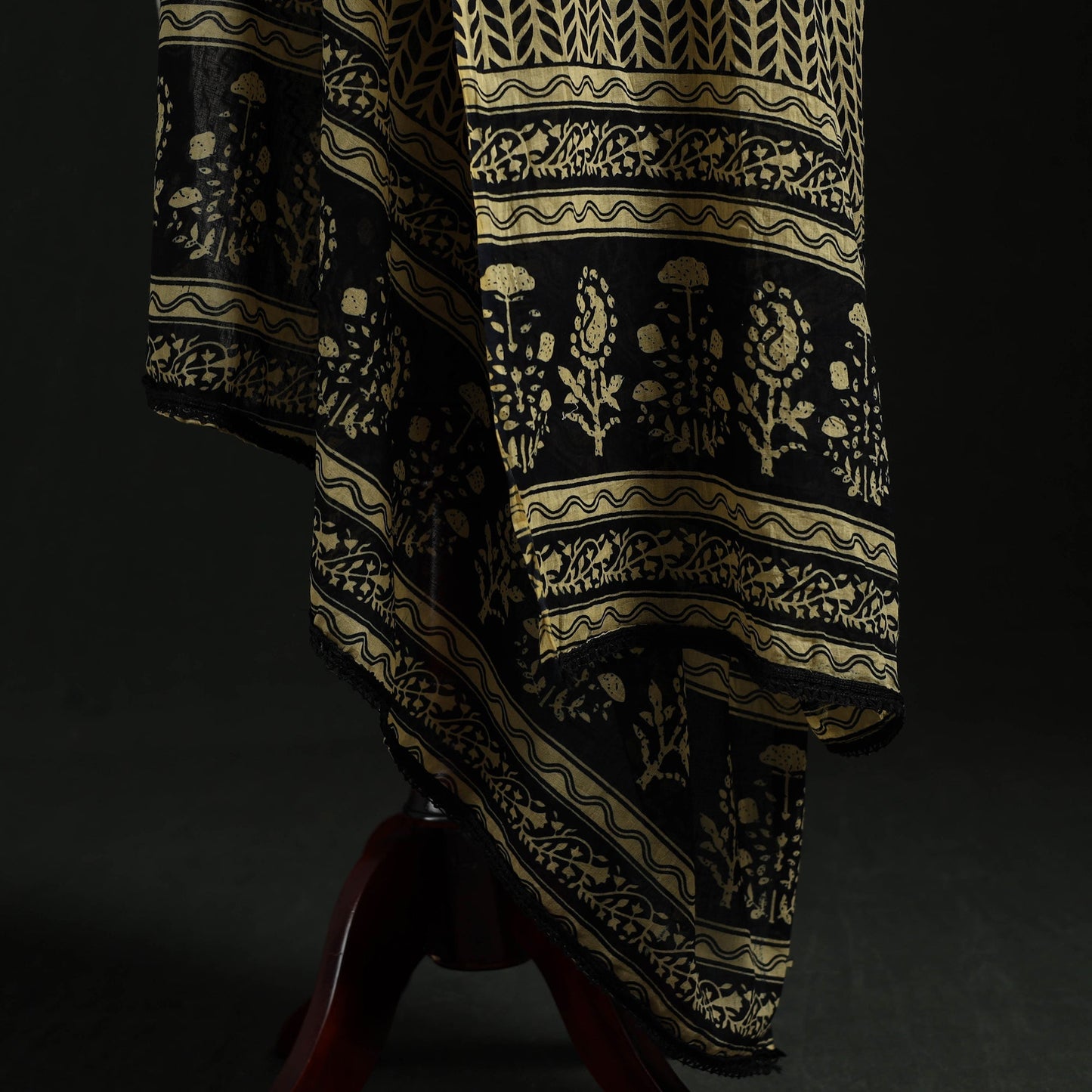 Cotton jaipur printed dupatta 08 - handcrafted