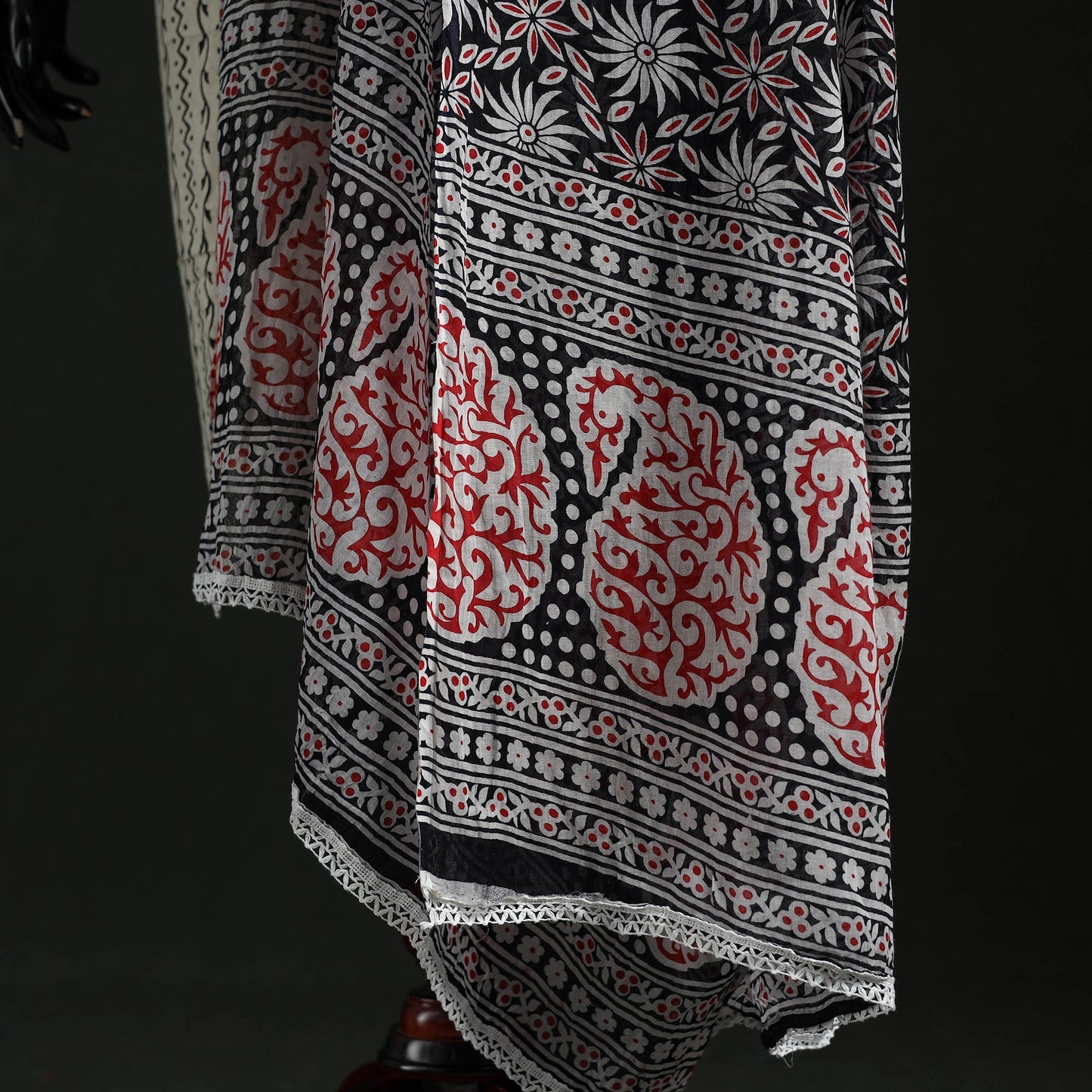 Cotton jaipur printed dupatta 27 - handcrafted
