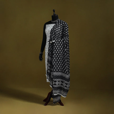 Cotton jaipur printed dupatta 48 - handcrafted