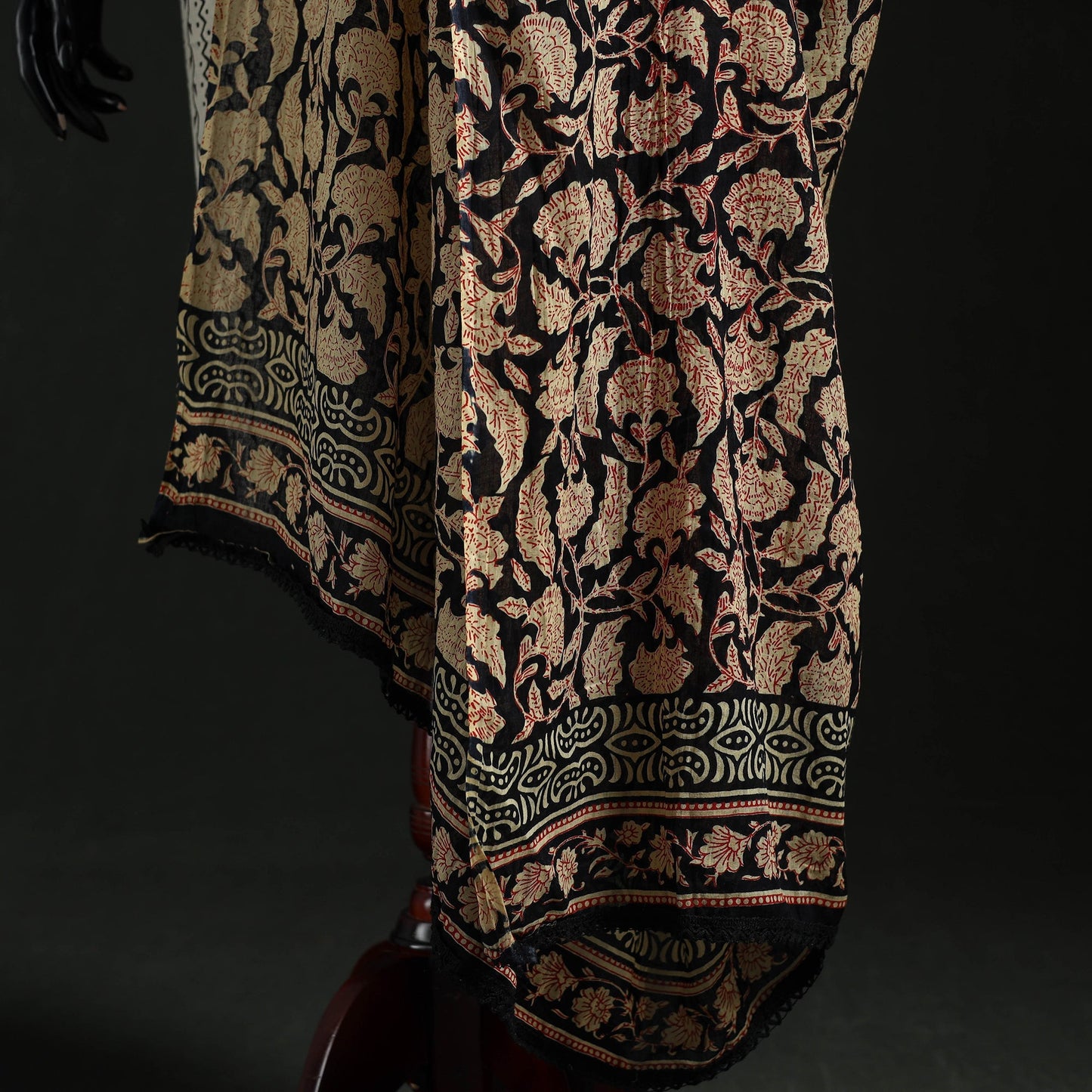 Cotton jaipur printed dupatta 48 - handcrafted