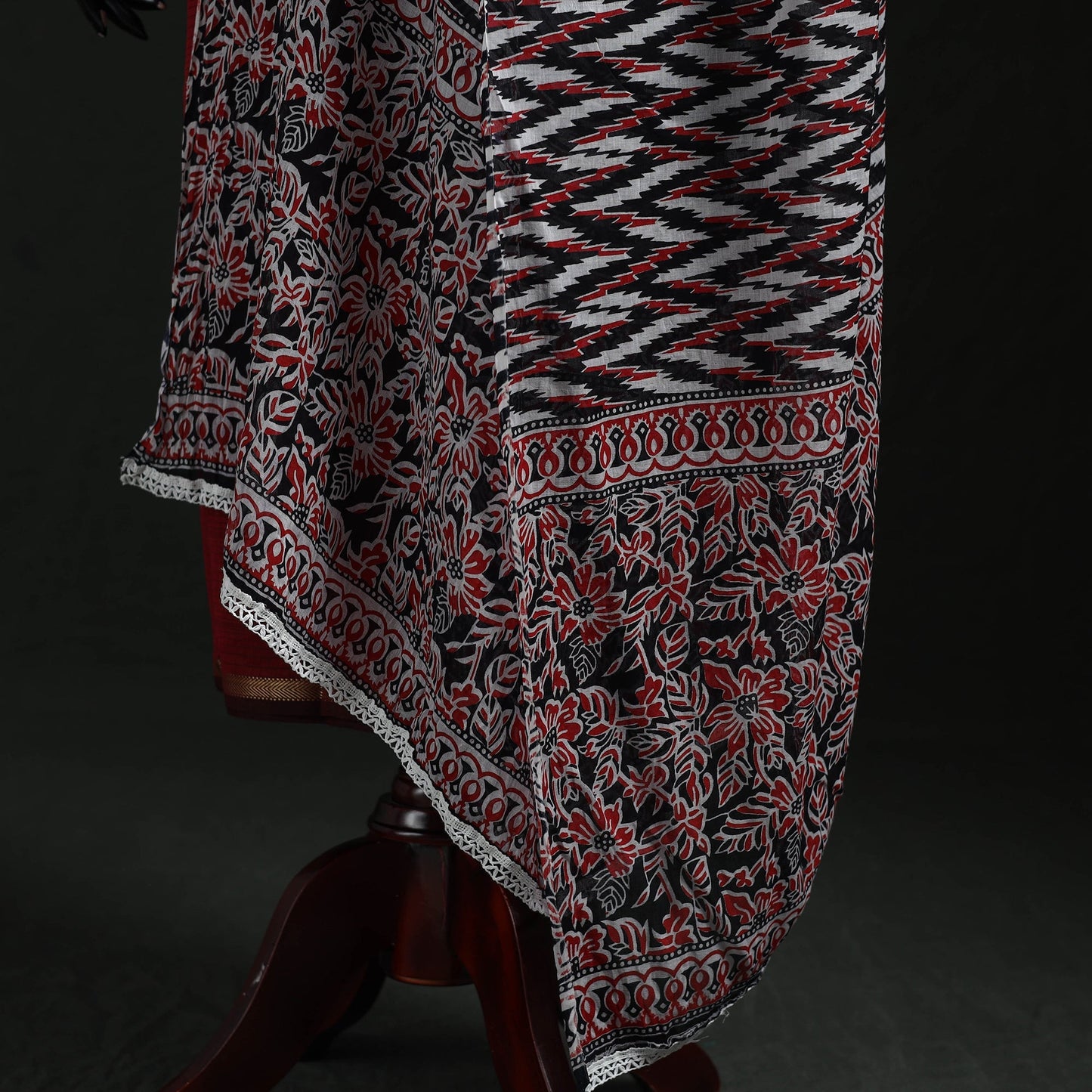 Cotton jaipur printed dupatta 63 - handcrafted