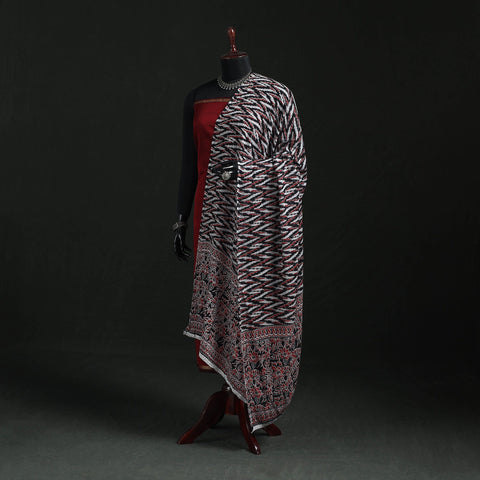 Cotton jaipur printed dupatta 63 - handcrafted