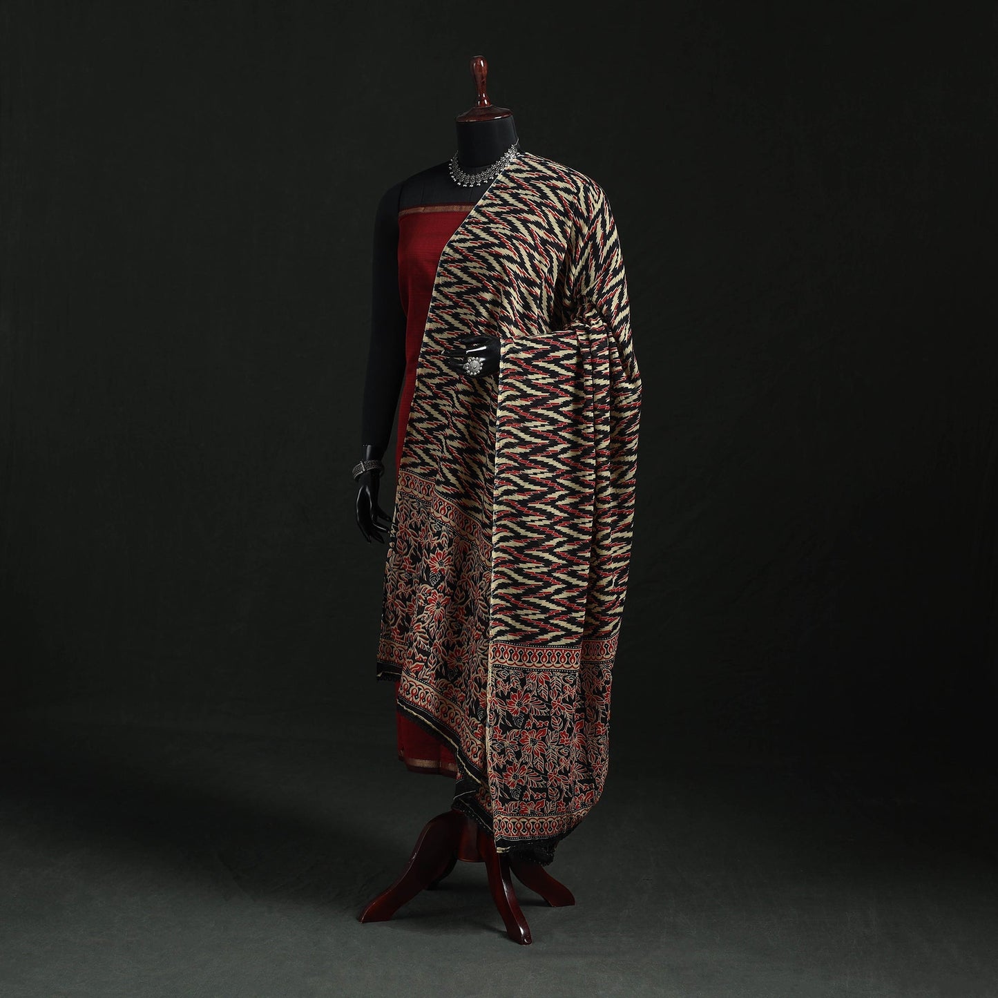 Cotton jaipur printed dupatta 76 - handcrafted
