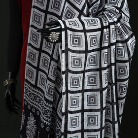 Cotton jaipur printed dupatta 83 - handcrafted